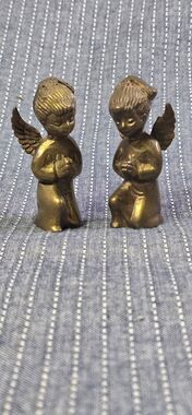 Rare Solid Brass Kneeling Angel Figurines Made In India